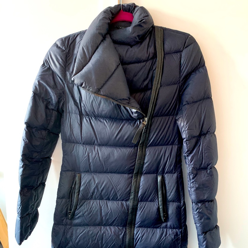 Mackage lightweight puffer jacket. Blue
